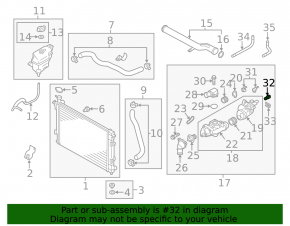 Coolant Temperature Sensor Hyundai Azera 12-17 3.3