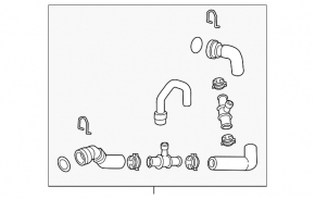 Upper cooling pipe Audi Q7 16- 2.0T