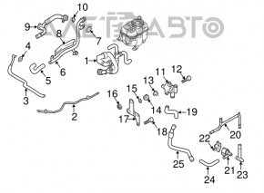 Upper cooling pipe Audi Q7 16- 2.0T