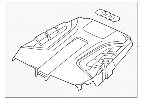 Engine cover Audi Q7 16- 3.0T
