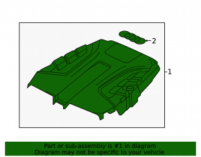 Engine cover Audi Q7 16- 3.0T