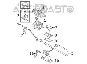 Automatic transmission cable Audi Q7 16- complete