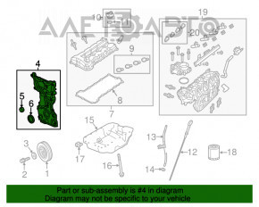 Dodge Dart 13-16 2.0 Engine Front Cover