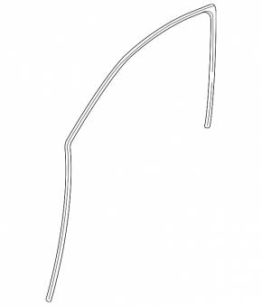 Front left glass seal BMW X5 F15 14-18