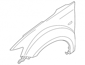 Front right wing Mitsubishi Outlander 14-15 prerest