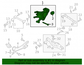 Rear left axle Hyundai Santa FE Sport 13-16 pre-restored FWD rusty