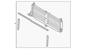 Toyota Land Cruiser 24-26 radiator deflector blinds