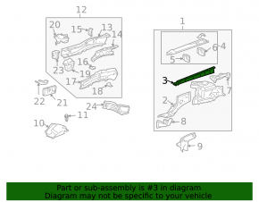 Lexus RX330 RX350 RX400h 04-09 Right Fender Apron Outer Panel