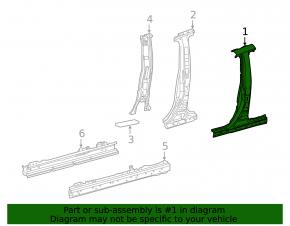 Left center pillar for Toyota Rav4 22-25