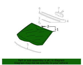 07-13 Acura MDX Windshield USA Fuyao