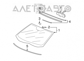 07-13 Acura MDX Windshield USA Fuyao