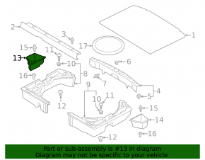 Trunk pocket box right Mitsubishi Outlander Sport ASX 10-23