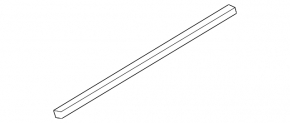 Molding door-glass central rear right VW Touareg 11-17 chrome