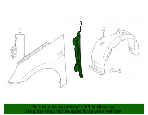 Wing seal door-wing right Hyundai Elantra 21-23