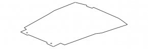 Trunk floor Honda Accord 13-15 black