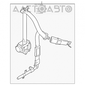The driver's seat belt of a Suzuki Kizashi 10-15 has broken.