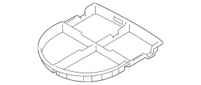 Trunk tray central Hyundai Ioniq 20-22 HEV