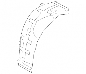 Rear right fender liner, rear part, Hyundai Elantra AD 19-20