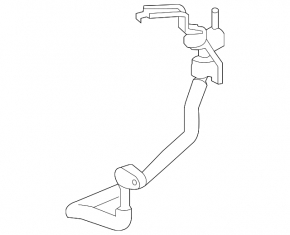 Air conditioning condenser-compressor pipe first Lexus RX450h 10-15