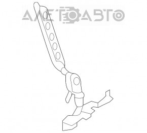 Bonnet hinge left Porsche Macan 15-18
