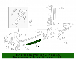 Mercedes GLC 20-22 front right outer door sill plate, chrome with illumination, AMG
