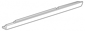 Threshold left Mercedes GLC 16-22 structure
