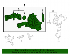 Water pump Mercedes W166 GLE 16-17 2.1d