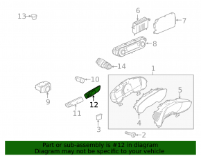 Ford C-max MK2 13-18 trunk lid opening buttons for parking sensors, auto parking, and fuel filler flap