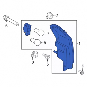 Outer wing lamp right Ford Ecosport 18-22 light