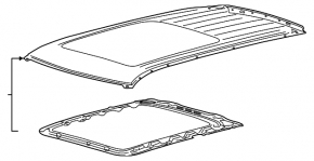 Metal roof Ford Explorer 20 - under the hatch