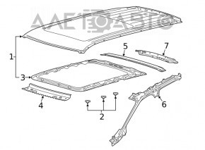 Metal roof Ford Explorer 20 - under the hatch