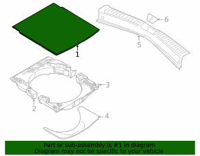 Mazda CX-50 23-25 black trunk floor