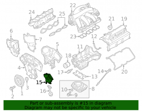 Oil pump for internal combustion engine Nissan Murano z52 15-24