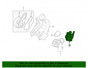 Thermostat housing for Honda CRV 12-14 2.4