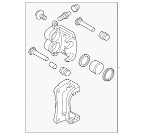 Front right support Subaru Forester 14-18 SJ type 1