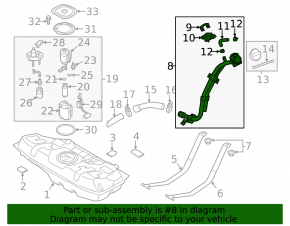 Fuel filler neck Hyundai Veloster 12-15 prerest