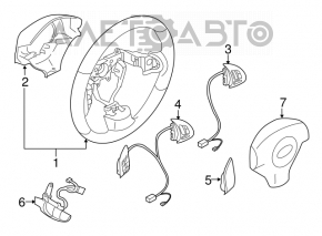 Subaru Forester 2010 SH bare steering wheel, black