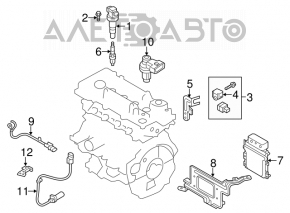 Engine Control Unit Mount Hyundai Veloster 12-13 Automatic Transmission
