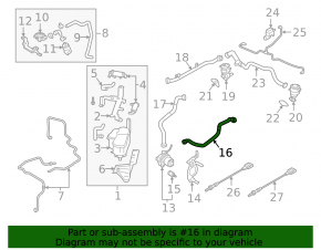Air pump pipe Audi Q7 16-19 3.0