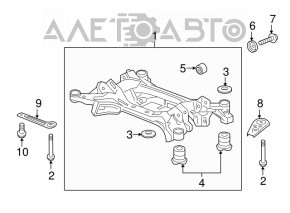 Rear subframe burr rear right Honda Accord 13-17