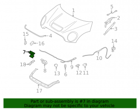 Mini Cooper Clubman R55 07-14 Hood Lock Hook