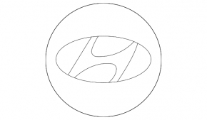 Central cap for Hyundai Ioniq 20-22 HEV, PHEV disk under R16, R17 type 2