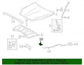 Hood lock Toyota Rav4 06-12