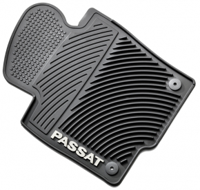 Floor mat front left VW Passat b7 12-15 USA black, rubber