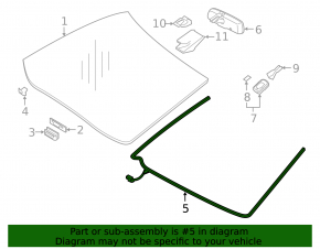 Lexus ES 19-26 Windshield Seal