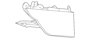 Mudguard rear right VW Jetta 11-18 USA