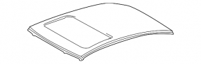 Metal roof for Lexus GS300 GS350 GS430 GS450h 06-11 with sunroof