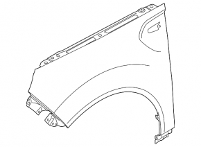 Front right fender Kia Soul 20-25