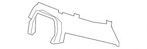 Radiator grill base left grill Acura MDX 17-20 rest