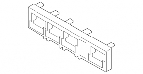 Relay block under the dashboard left VW Tiguan 09-17 small